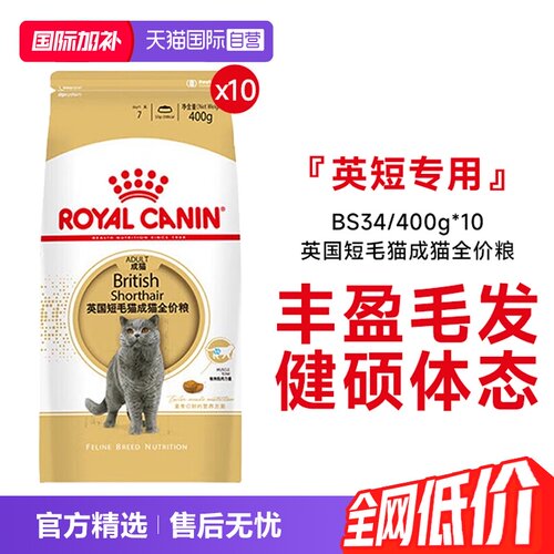 皇家英国短毛成猫全价粮BS34