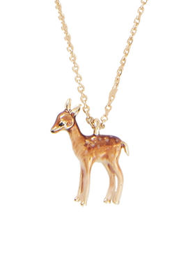 【自营】Fable小鹿珐琅彩项链配饰可爱小众ins风锁骨链高级送女友