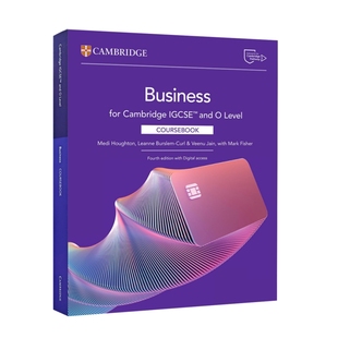 Business 2027考纲 剑桥IGCSE和O级商业课程 Coursebook Digital IGCSE with Cambridge Access and Workbook Level