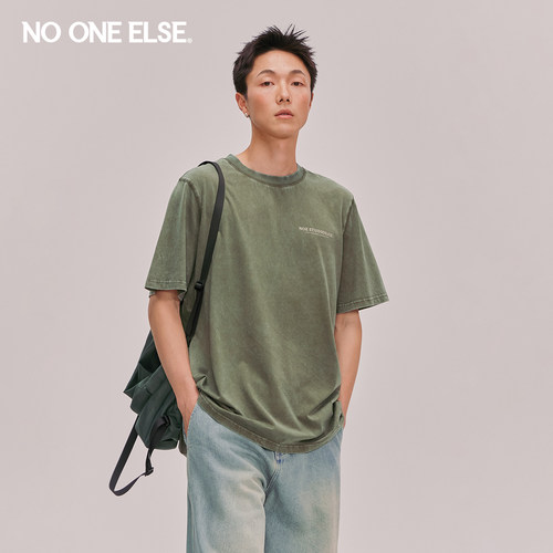 NOONEELSE字母印花T恤