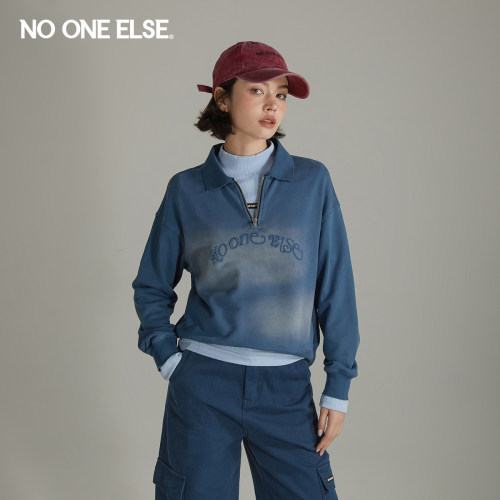 女字母卫衣nooneelse美式宽松