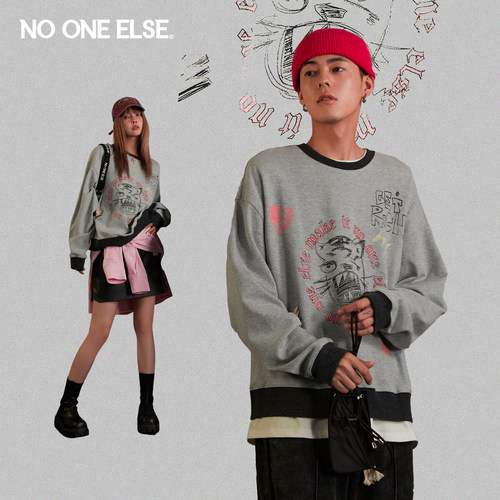 字母卫衣nooneelse趣味
