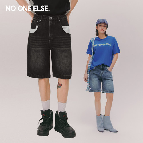 夏季高腰中裤nooneelse