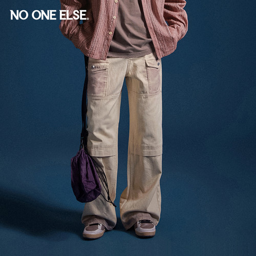 晕染休闲裤nooneelse美式
