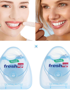 Portable 50M Micro Wax Dental Floss Interdental Brush Teeth