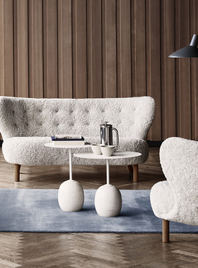 Tradition Little Petra VB2羊毛双人休闲椅沙发小户型客厅设计师