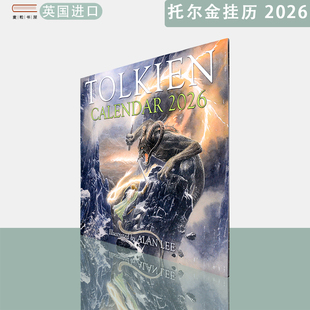 【现货】英文原版托儿金官方挂历2026 Tolkien Calendar 2026 : The Great Tales of Middle-Earth