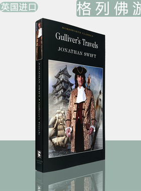 【现货】格列佛游记 Gulliver's Travels (Wordsworth Classics) 经典名著 乔纳森·斯威夫特 Jonathan Swift 英文原版 蓝思1300L