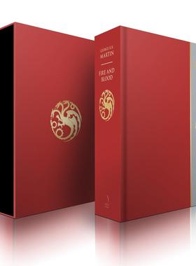 【现货】豪华版原版冰与火之歌前传火雨血 Fire and Blood Slipcase Edition 乔治·马丁 George R.R. Mart 盒装精装收藏版