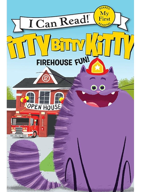 【现货】Itty Bitty Kitty: Firehouse Fun (My First I Can Read) 蓝思 (Lexile) 阅读分级 290L 美版进口绘本 正本绘本