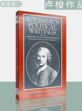 【现货】Rousseau's Political Writings 卢梭作品集 Norton Critical Editions 诺顿文学评论版 Jean Jacques Rousseau