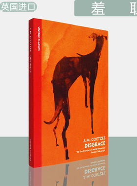 【现货】羞耻 Disgrace 诺贝尔文学奖获奖作者库切 J.M. Coetzee 1999年英国布克文学奖获奖小说 Vintage经典 正版进口 英文原版书