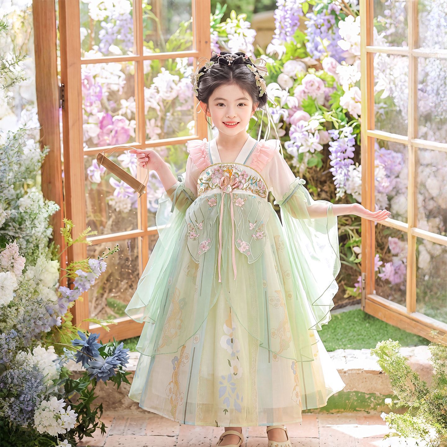 汉服女童2026新款儿童国风连衣裙