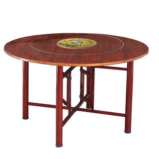 圆餐桌面板家用小户型1.2-2米可折叠大园餐桌饭店酒店圆桌子椅组