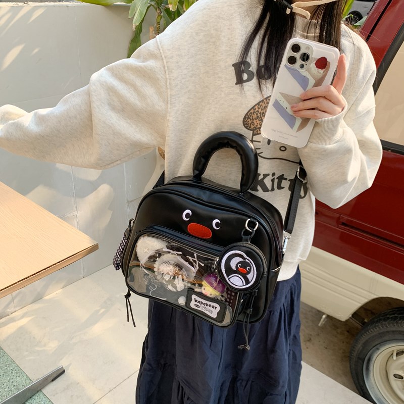 韩系小众设计pu皮小背包女时尚