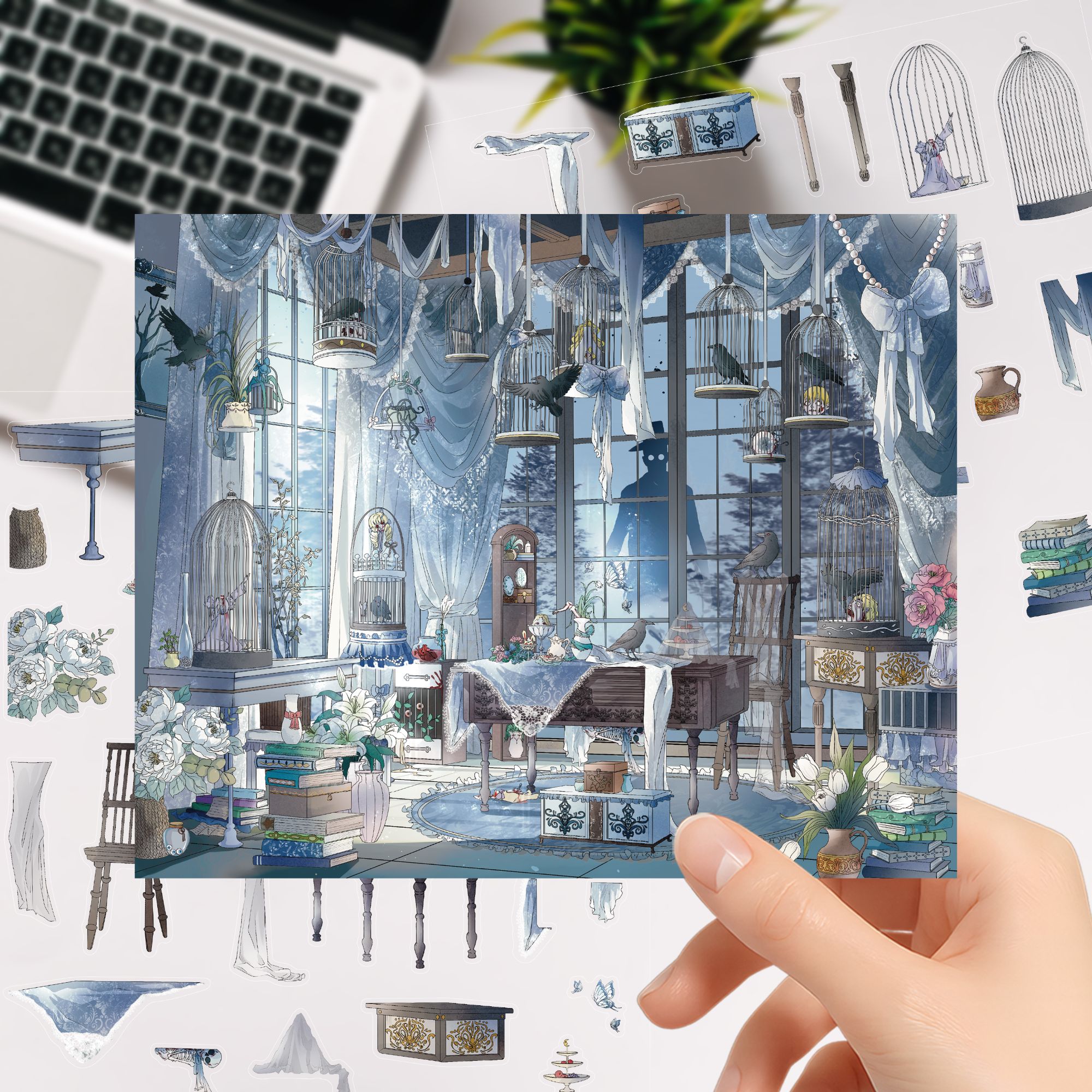 3D沉浸式微缩场景解压贴纸