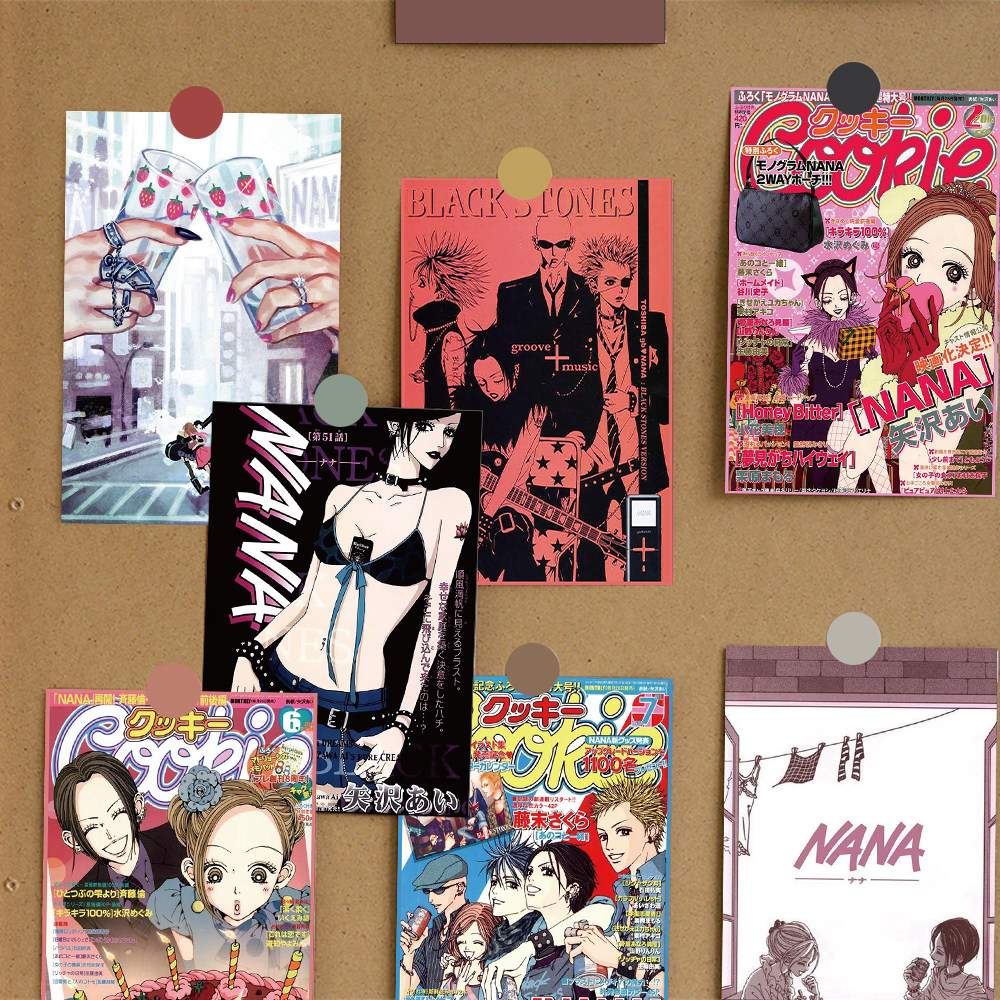 10张动漫NANA卡片明信片墙贴学生房间宿舍墙面装饰diy背景布置,文具电教/文化用品/商务用品,贺卡/明信片,淘宝优惠券,粉丝福利购,淘宝优惠卷