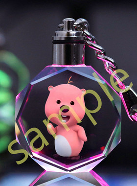 露比周边蛋仔发光钥匙扣loopy小海狸书包小挂件吊坠女生可爱礼物