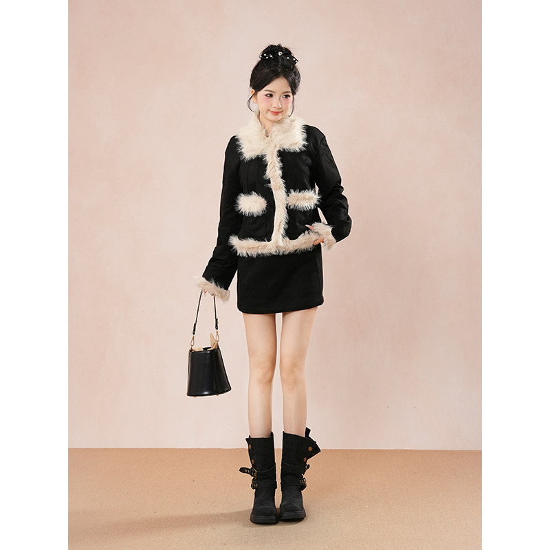 拼接小香风羽绒内胆毛呢外套女秋冬短款呢大衣赫本风流行,女装/女士精品,时尚套装,淘宝优惠券,粉丝福利购,淘宝优惠卷