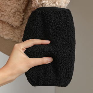 上班专用毛绒绒袖套女2025新款高级感套袖女士女款洋气羽绒服护袖