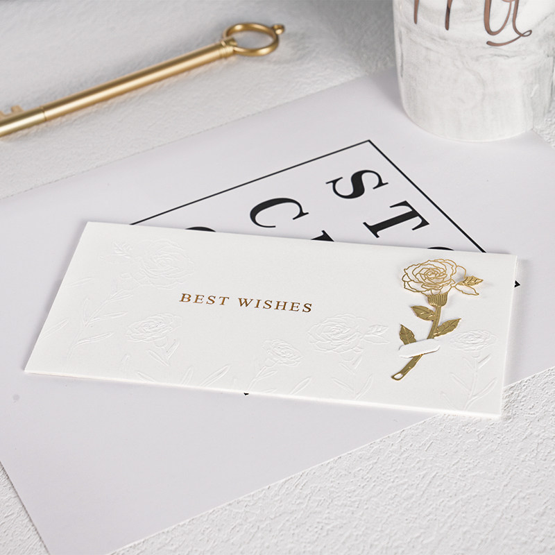 ins手工凸印伴娘伴郎邀请感谢卡高档中秋礼物贺卡答谢卡片祝福语