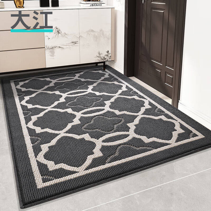 新中式入户门地垫入户脚垫进户门口地垫进门除尘玄关垫尤利娅