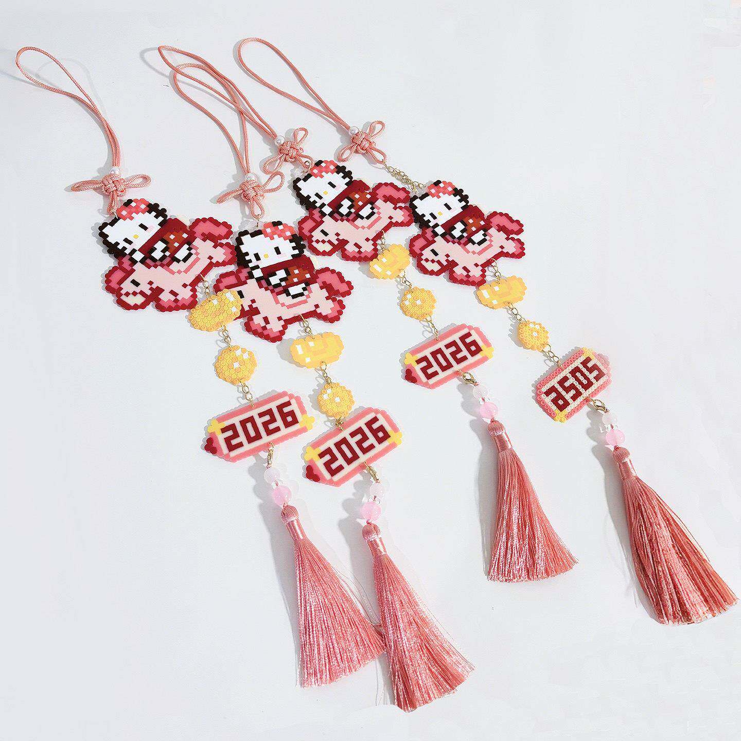 拼豆环扣拼豆挂扣配件拼豆豆手工diy材料环扣中国结拼豆吊坠中式