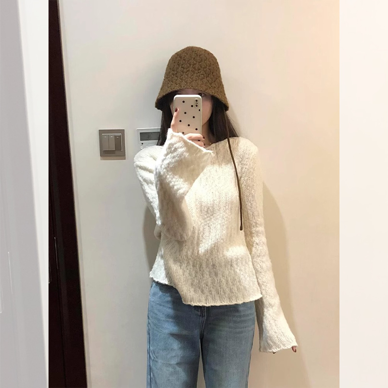 韩系氛围感穿搭白色软糯