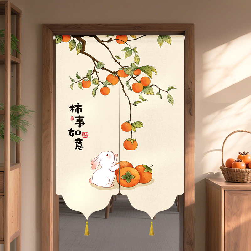 门帘隔断窗家用新款风水化解卧室化妆室厕所半截遮挡帘厨房布帘子