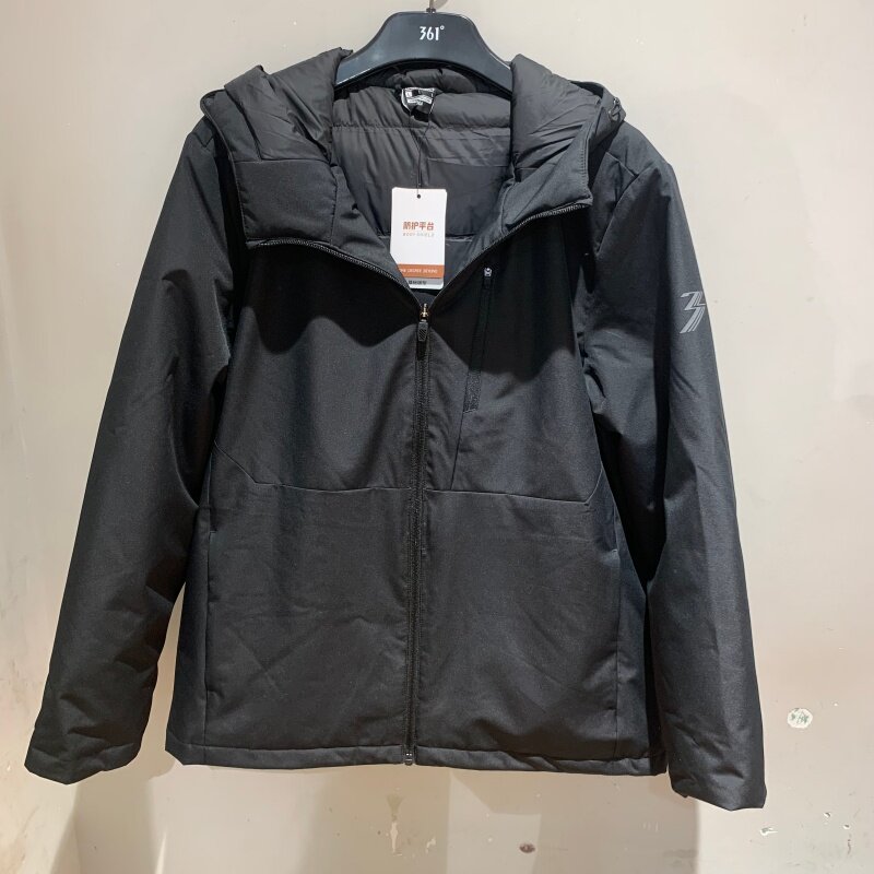 361度2025冬季新款男子运动休闲时尚百搭薄款短款羽绒服552542304