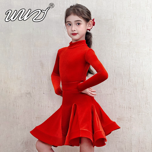 拉丁舞2025少儿拉丁舞规定比赛舞服女童专业新款国际标准赛服舞裙