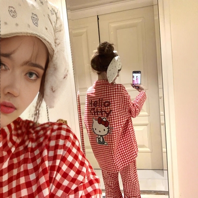 hellokitty睡衣女纯棉长袖2025春
