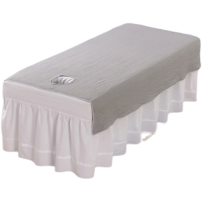 娇奢纯色加厚水洗棉美容院床单按摩推拿床皮肤管理床单可订制logo