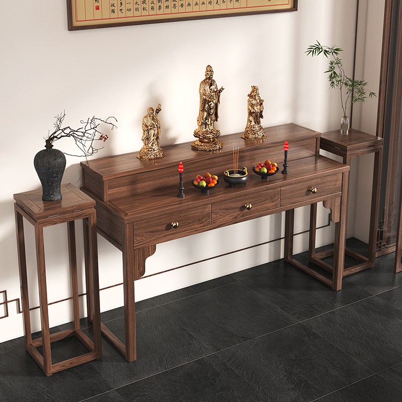 新中式实木供桌香案家用神台