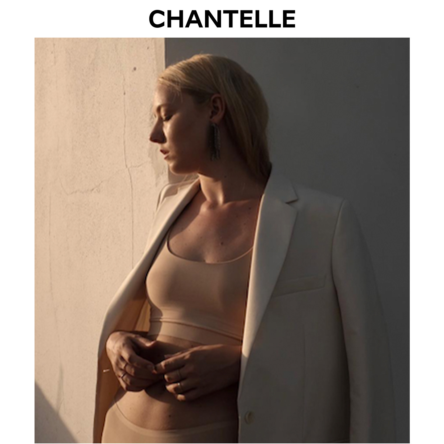 法国CHANTELLE仙黛尔粉底液无痕内衣轻运动大胸显小软支撑文胸女
