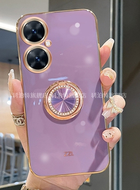 适用红米13C手机壳套小米Redmi13C新品5G全包镜头防摔保护套mi软硅胶直边电镀高档闪钻指环支架女款ins风潮牌