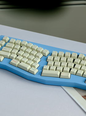 星尘外设 Fro.yo 冻酸奶 PBT原厂高度热升华键帽 7u，ISO，分裂