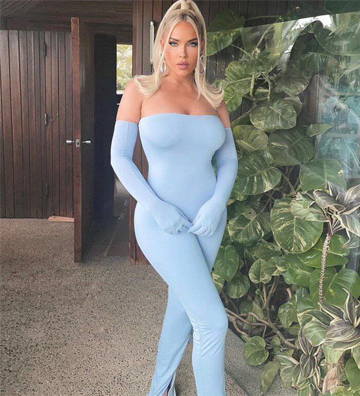 欧美性感修身无袖连体衣裤长裤 overalls jumpsuit rompers women