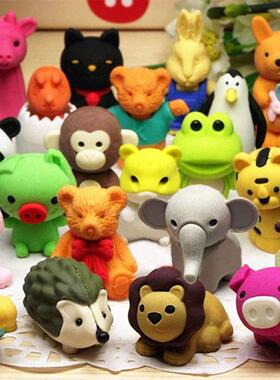 35Pcs Animal Erasers Kids Pencil Erasers Bulk Puzzle Eraser