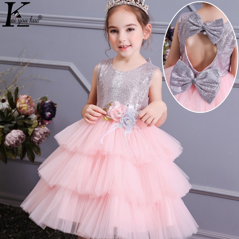 Baby kids for Wedding Girls Dress Gown girl Clothes Party图片