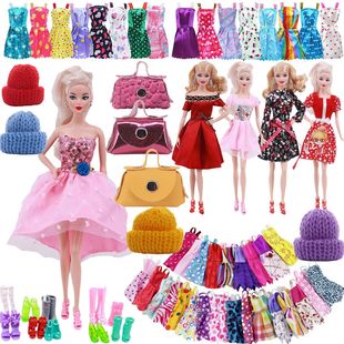 Pop Clothes For Barbis Doll Evening Dress&Accessories Fit Fo