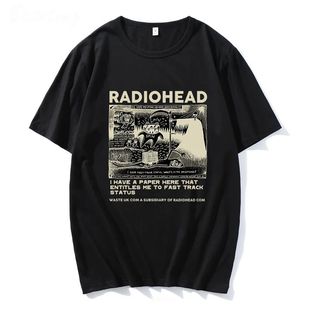 Radiohead T Shirt Men Vintage Classic Tees North America Tou