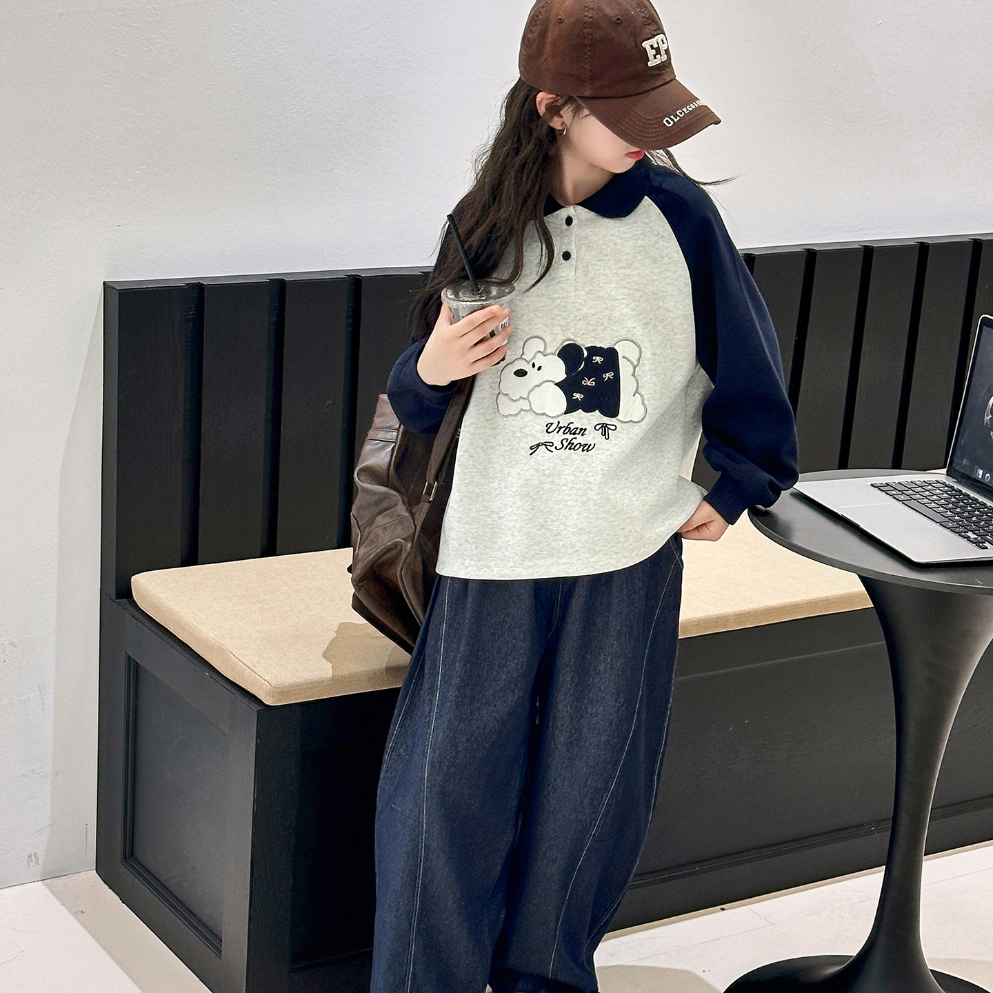 女童运动服套装新品潮流宽松11-12-13岁流行户外秋季女孩时尚透气