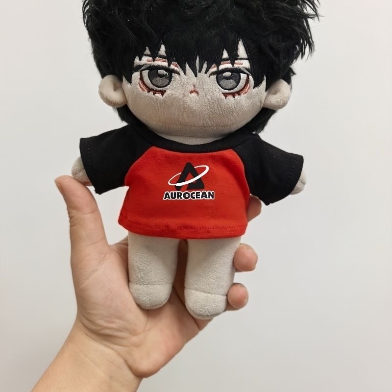 10cm娃衣20厘米棉花娃娃桃黑黑同款娃衣短袖T恤可爱la布布娃衣可