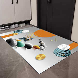 加厚硅藻泥软地垫浴室卫生间厕所门口吸水防滑脚垫进门入户门地毯