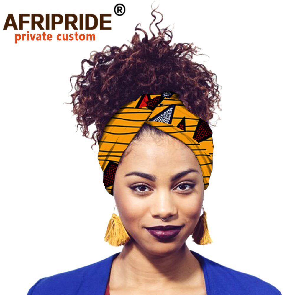 非洲印花全棉头巾发带African printed cotton turban headband