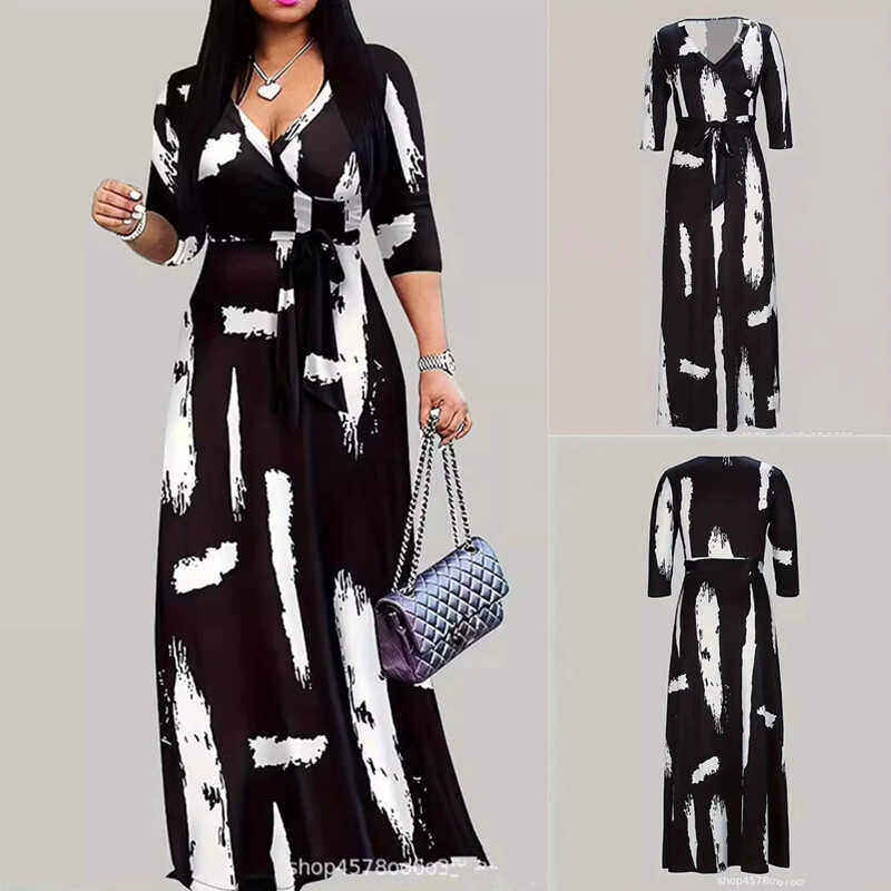 L-5XL fat women dresses plus size big ladies Sexy long skirt