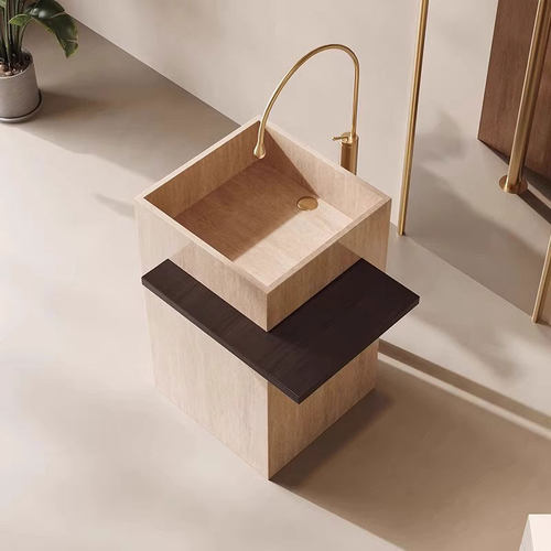 酒店私人别墅户外盆柱洗手池定制