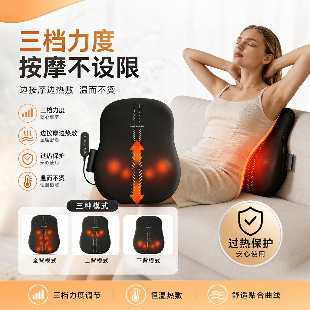 腰部按摩器跨境家用肩揉