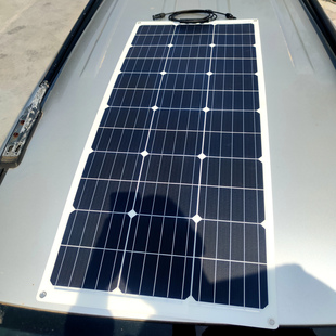 全新100W半柔性太阳能发电板光伏系统房车车顶车载电池板软板12V